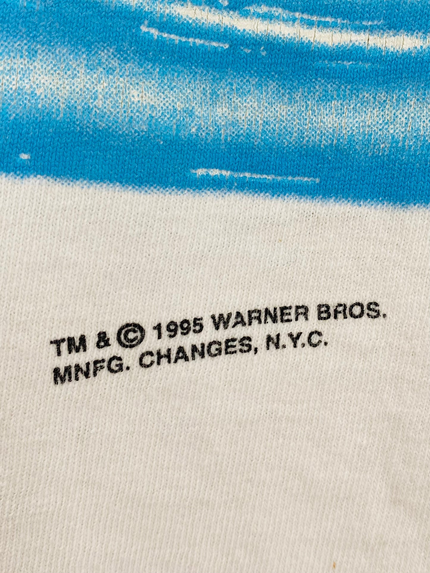 1995 LOONEY TUNES TAZ Made in USA Size L Vintage T-Shirt / 9443