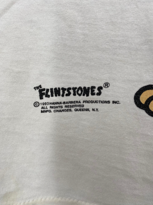 1993 THE FLINTSTONES Made in USA Size XL Vintage T-shirt / E6239T