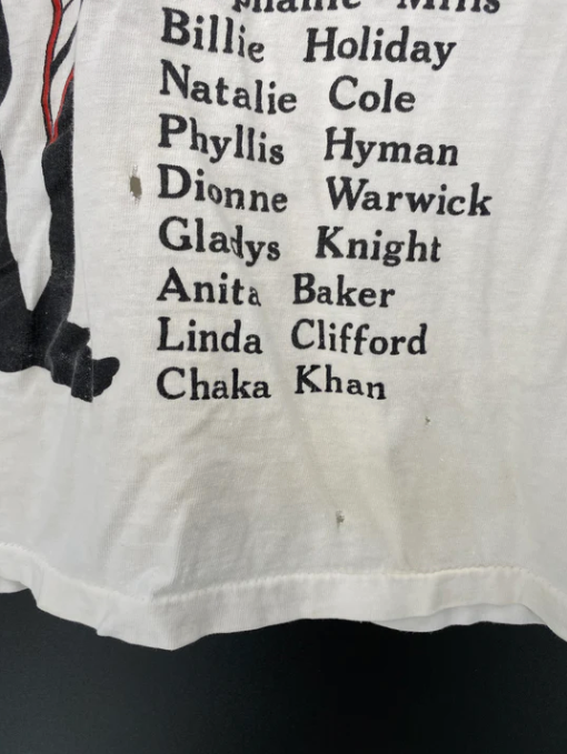 90’s GREAT WOMAN OF SOUL Size L Vintage Music T-shirt / E6487T