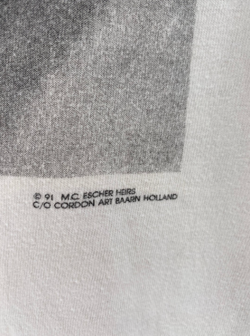 1991 M.C.ESCHER Size XL Vintage T-shirt / E6483T