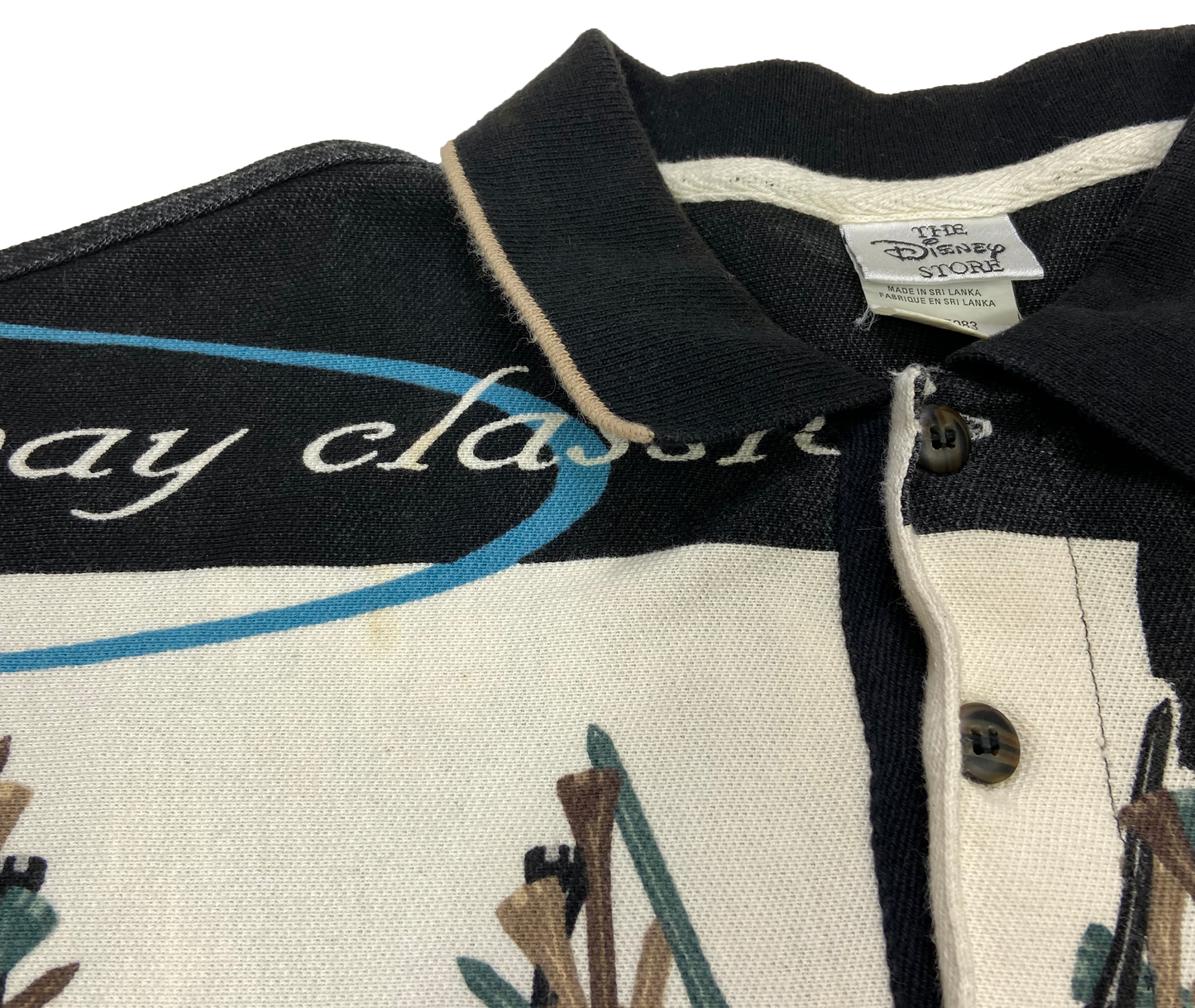 Vintage Mickey Mouse Golf Club All Over Print Disney Polo-Shirt / 2032