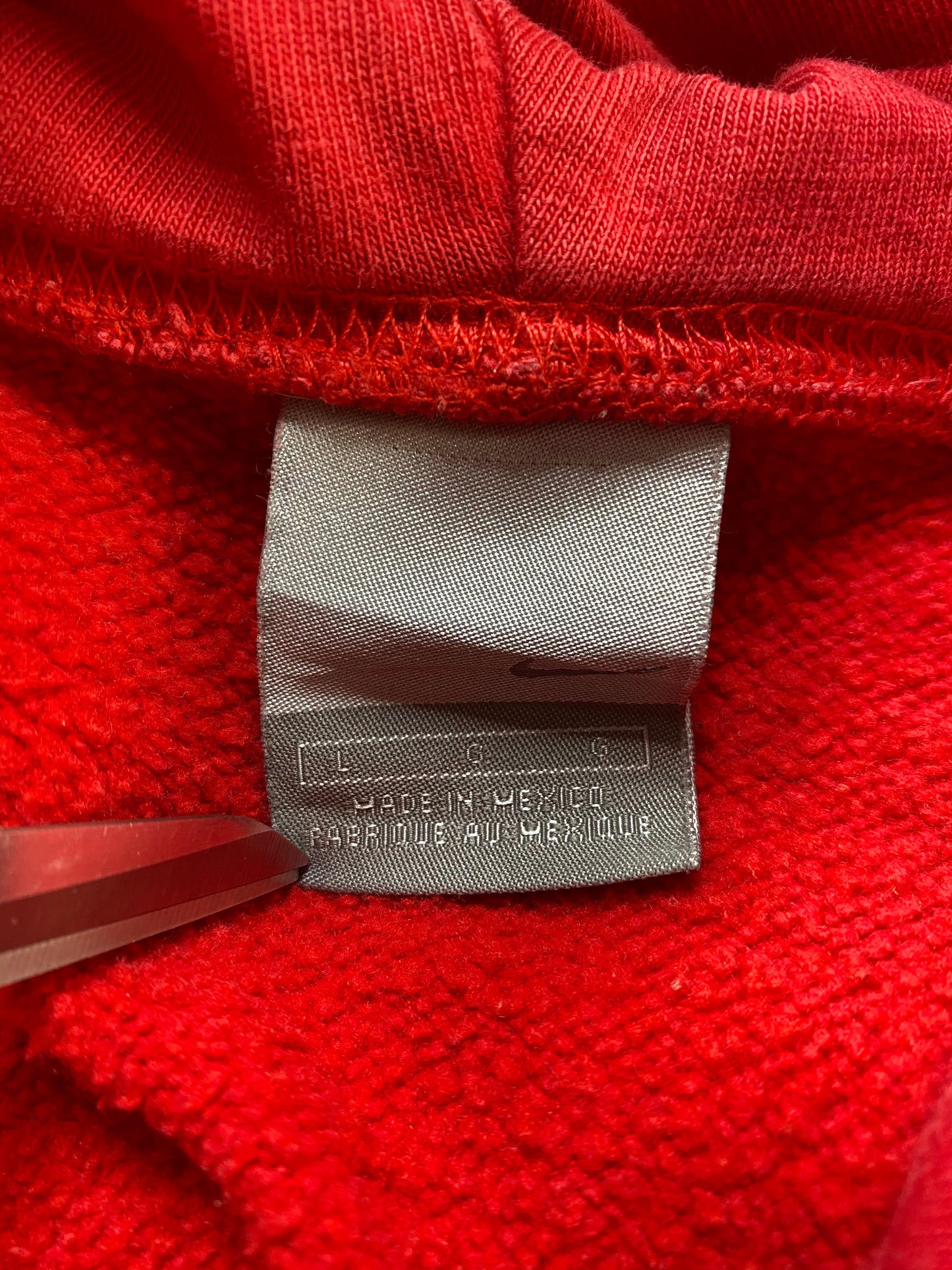 90’s NIKE WISCONSIN Size L Vintage Hoodie Sweat-shirt / 6343