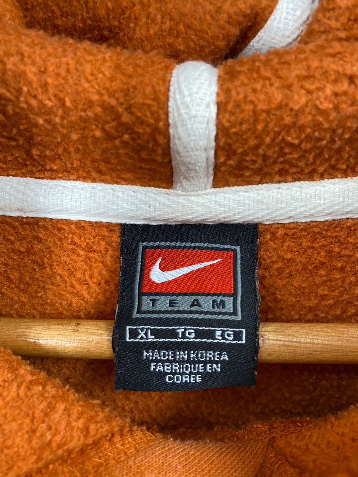 00' NIKE TEXAS LONGHORNS Size XL Vintage Hoodie Sweat-Shirt / K4055