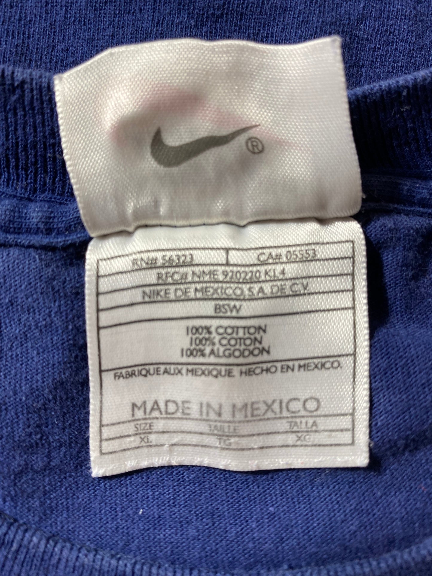 90's NIKE MINI SWOOSH Size XL Vintage T-shirt / A3782