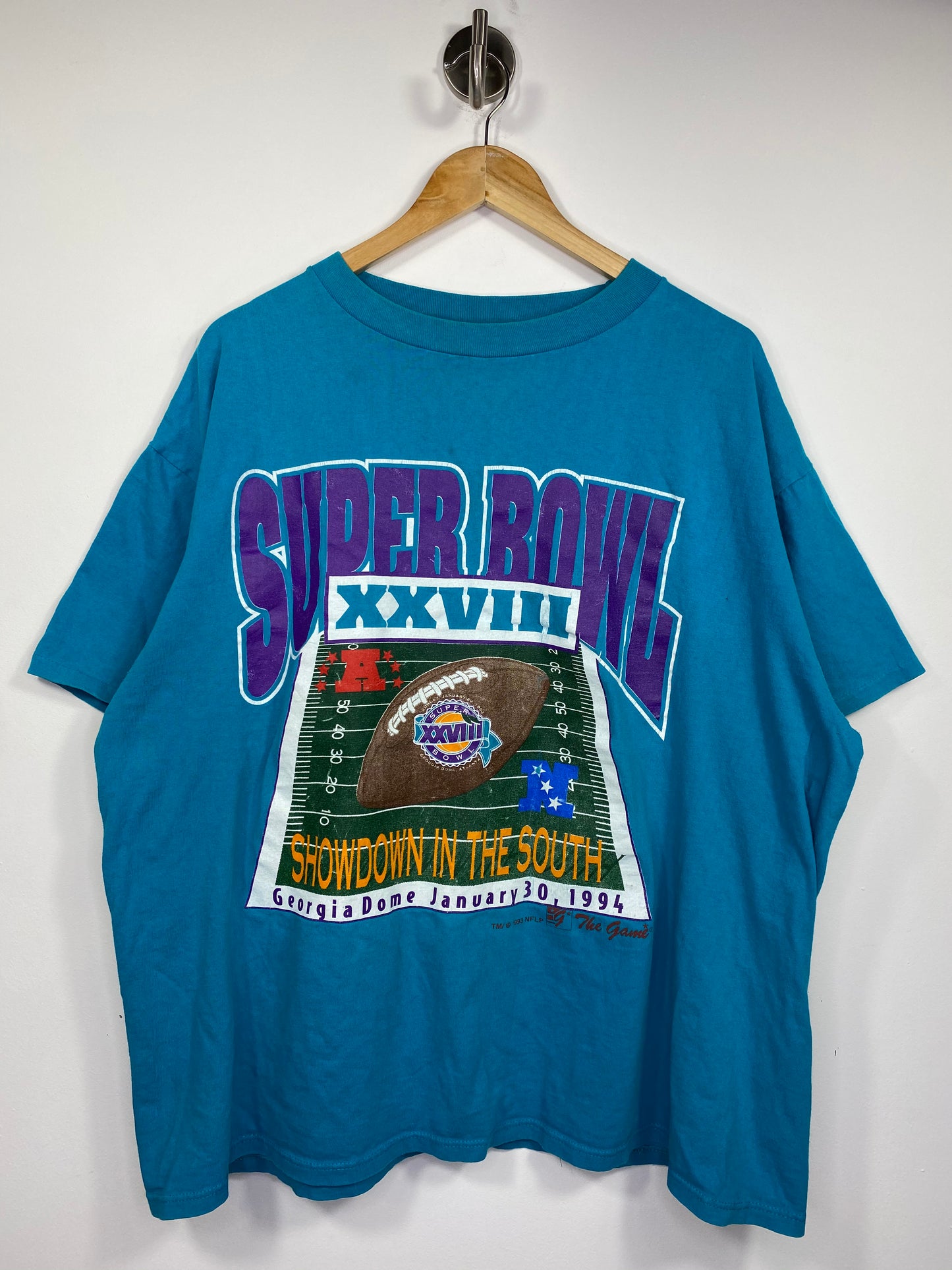 1993 NFL SUPER BOWL XXVIII Vintage Size XL T-Shirt / 5226