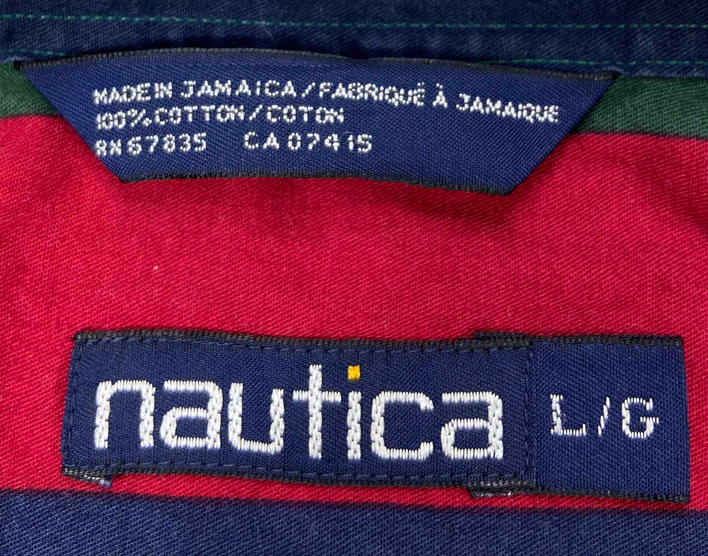 90's Vintage Nautica Button Down Long Sleeve Shirt / 2152