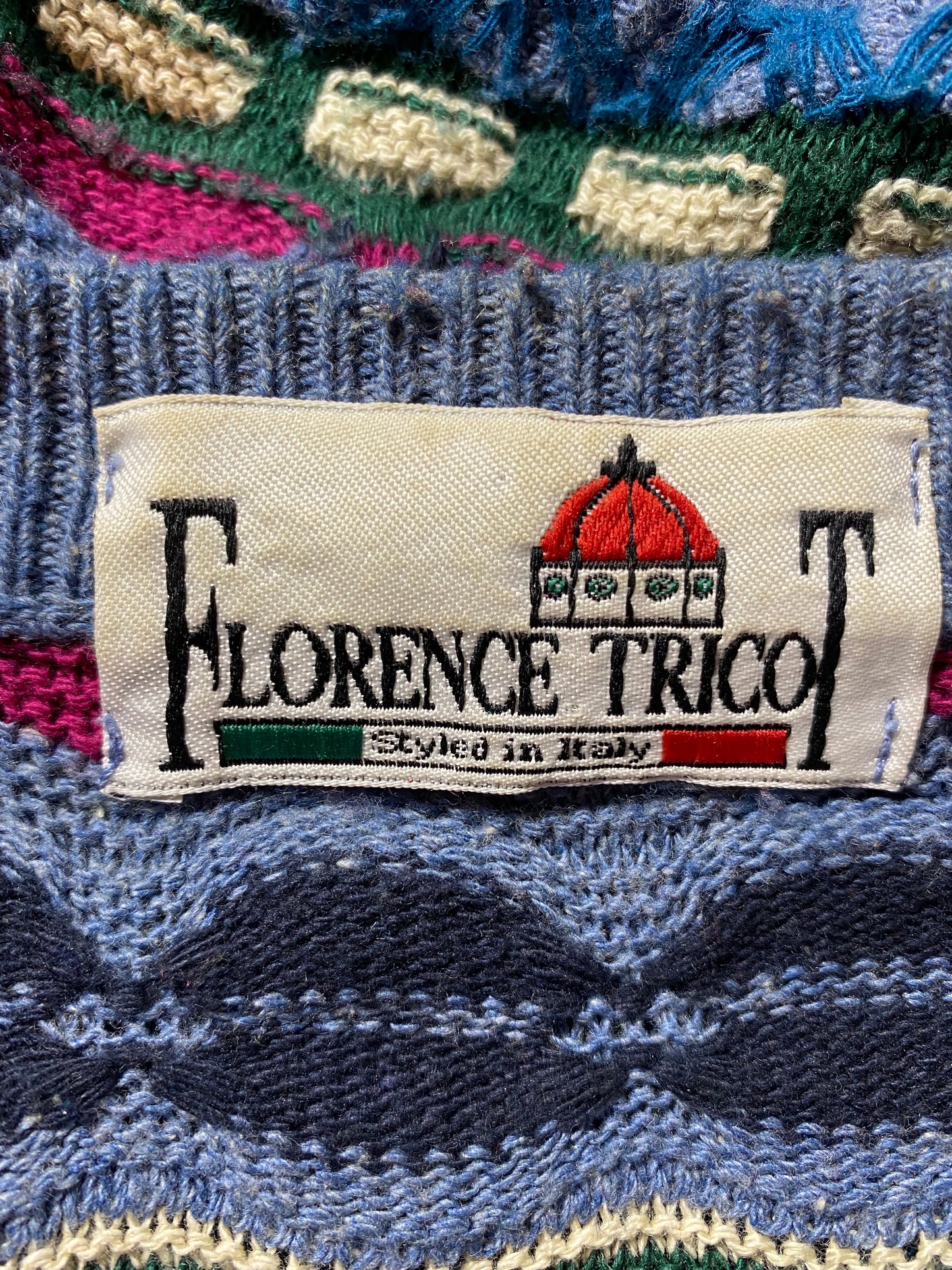 Vintage 3D COOGI- Style Size M Knit Sweater / K1292