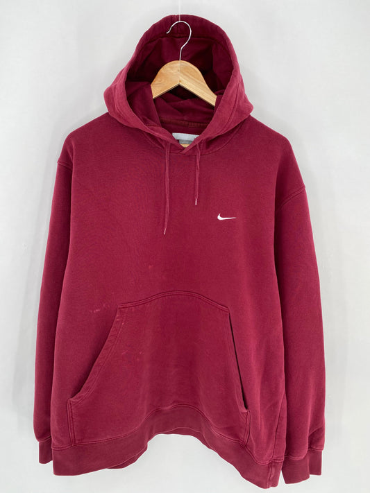 00’ NIKE MINI SWOOSH Size L Vintage Hoodie Sweat-shirt / K7401