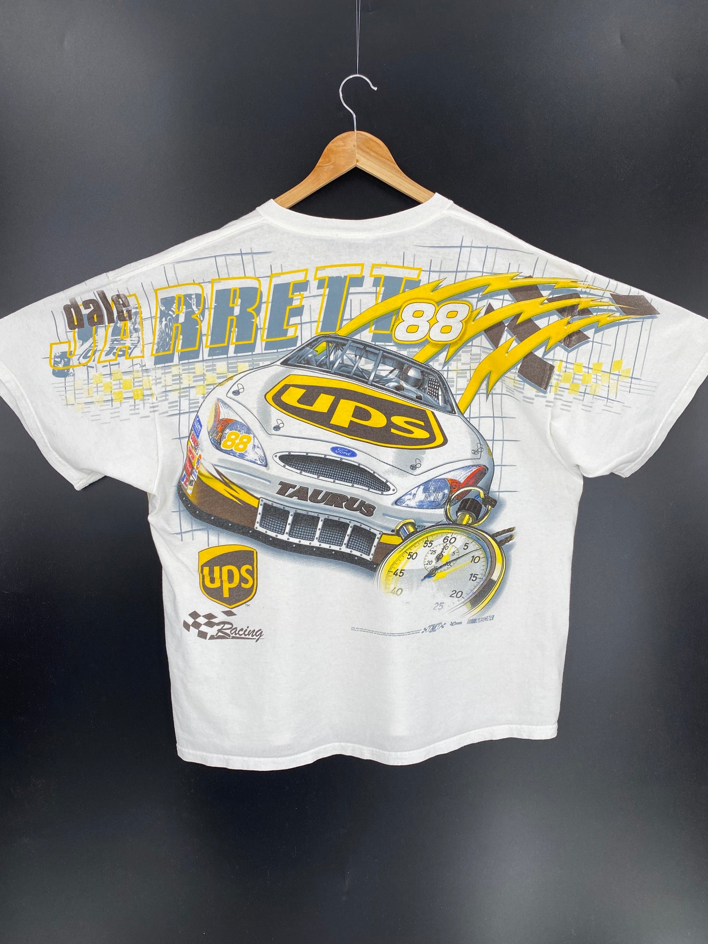 00’ NASCAR DALE JARRETT Size XL Vintage Racing T-shirt / 9668