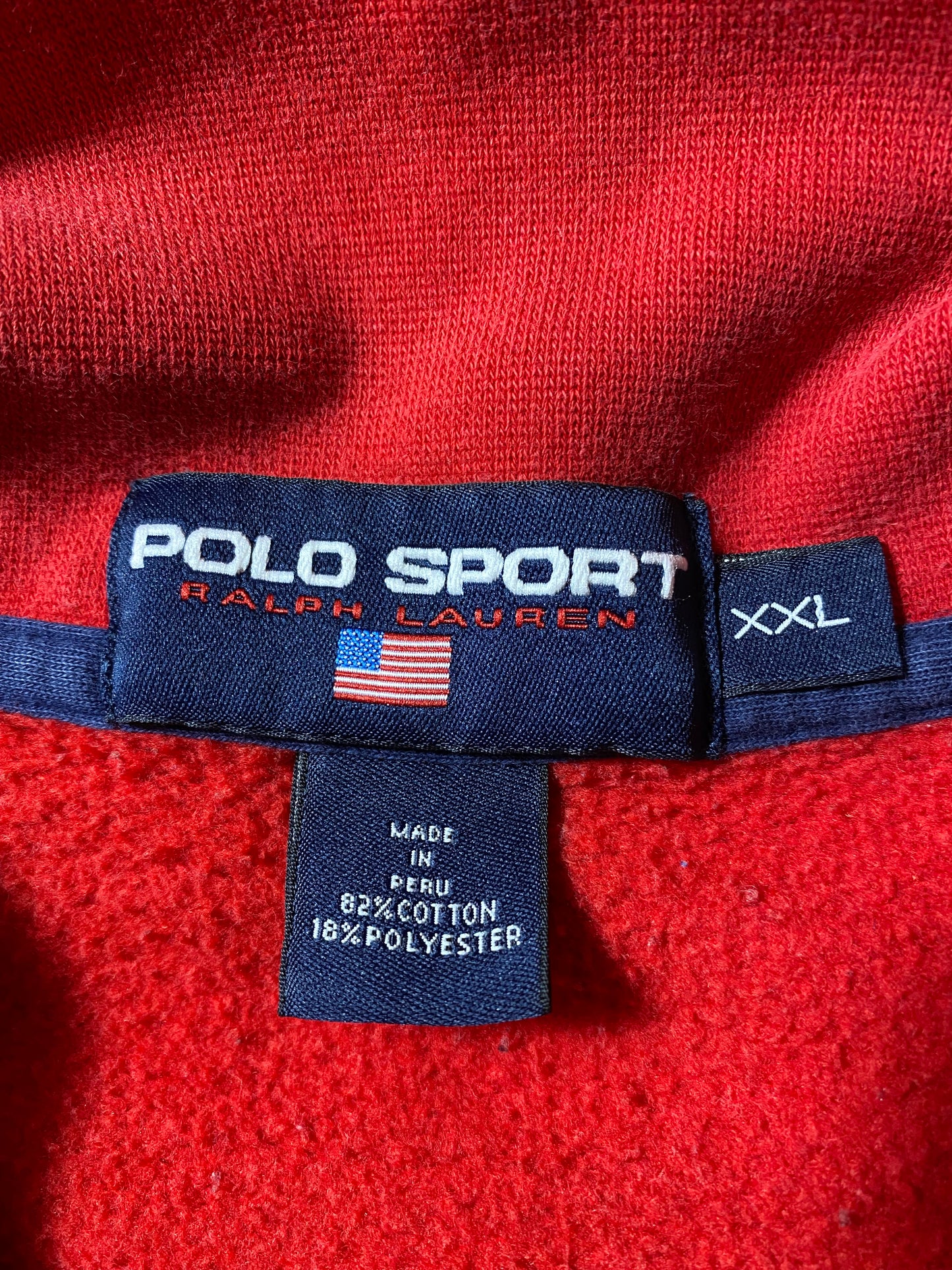 90’s POLO SPORTS RALPH LAUREN Size XXL Half-zip Sweat-Shirts/ K3252