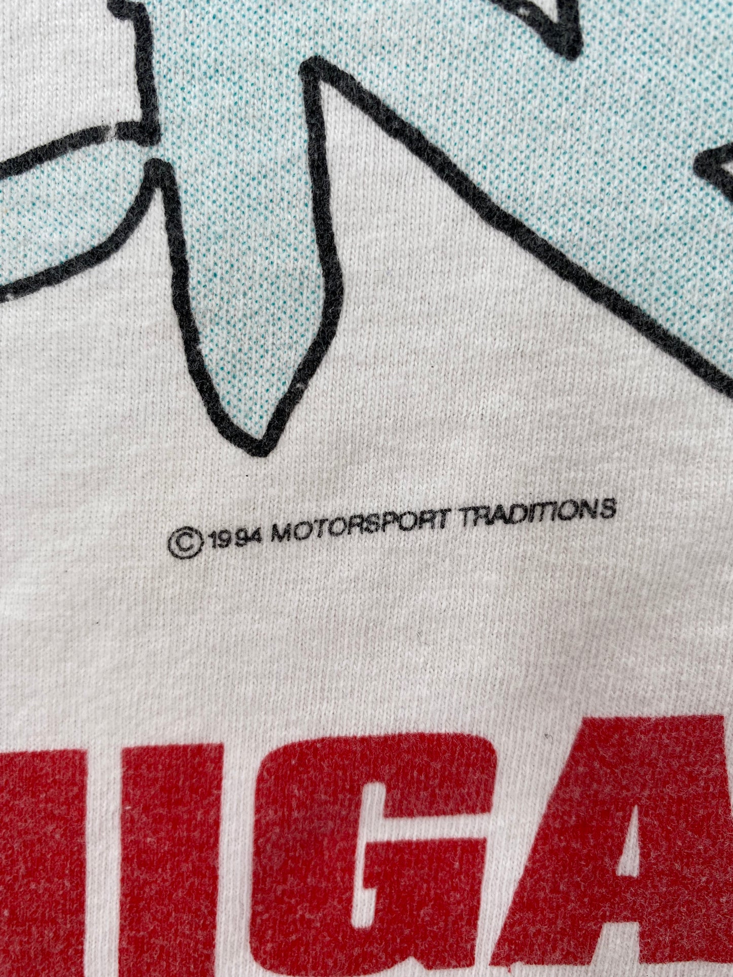 1994' NASCAR WINSTON CUP MICHIGAN Size No tag (Approx.M-L) Vintage Racing T-Shirt / K2252