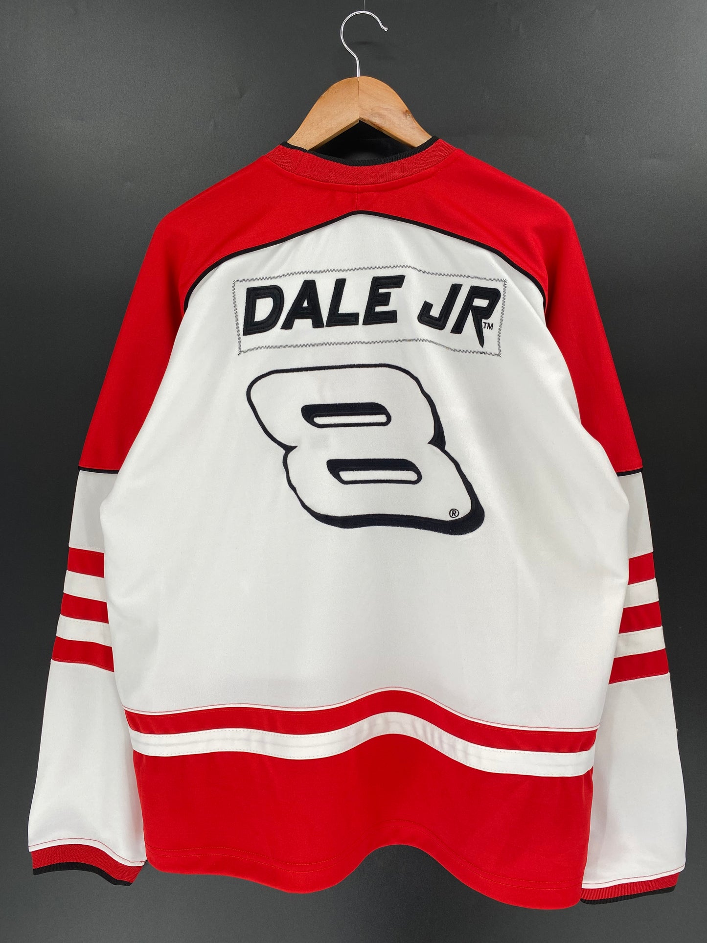 Vintage BUD WEISER x DALE JR Size XL Racing Jersey-Shirt / k1258