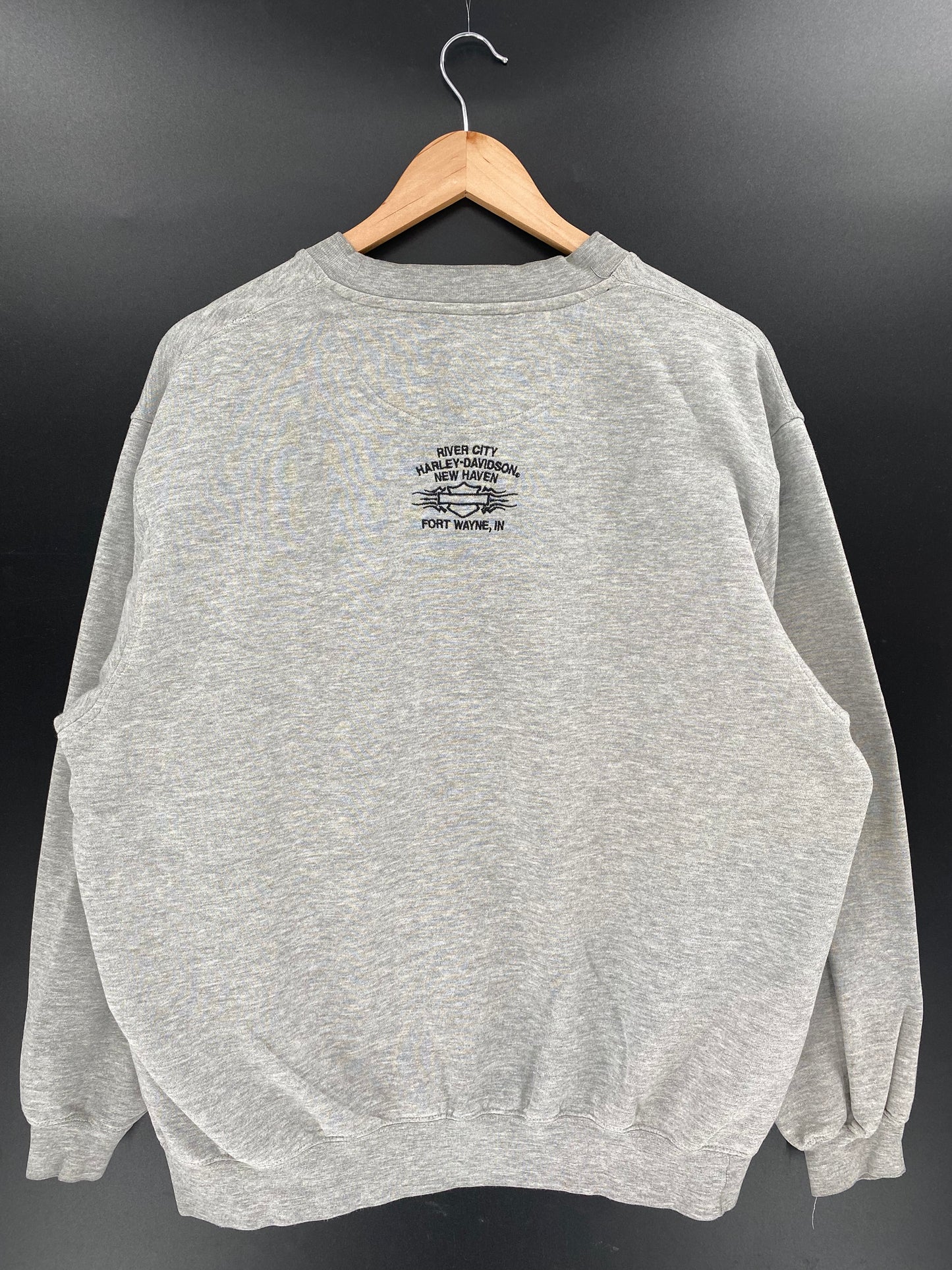 Vintage HARLEY DAVIDSON Size No tag (Approx.L) Sweat-Shirt / K4008