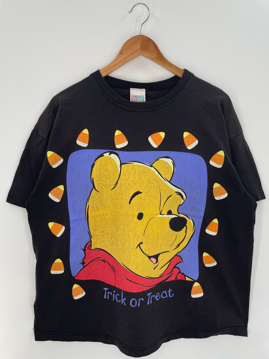 00’ DISNEY WINNIE THE POOH Size L Vintage T-Shirt  / k2773