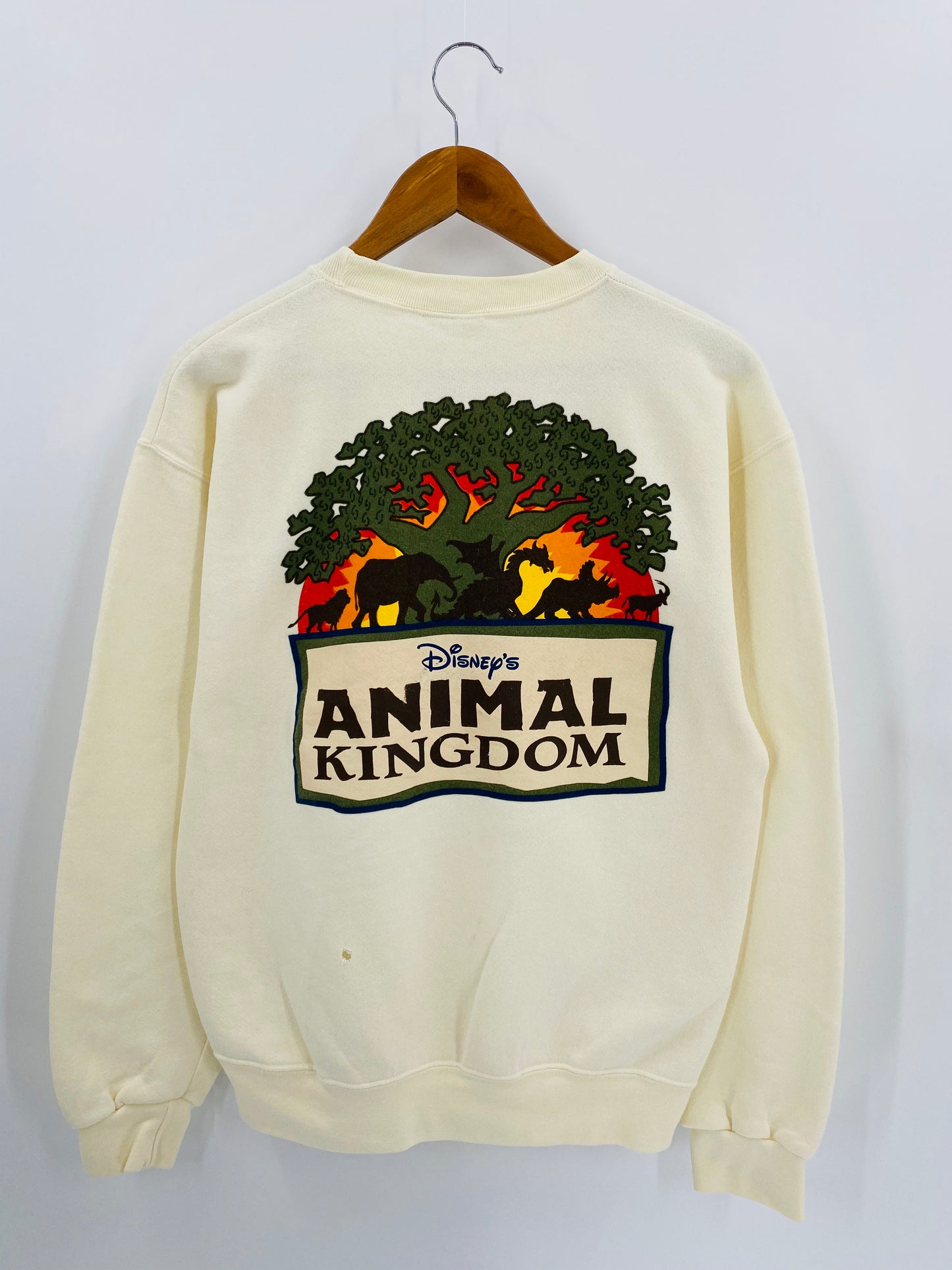 00’ Disney ANIMAL KINGDOM Made in USA Size S-M Vintage Sweat-shirt / 6578