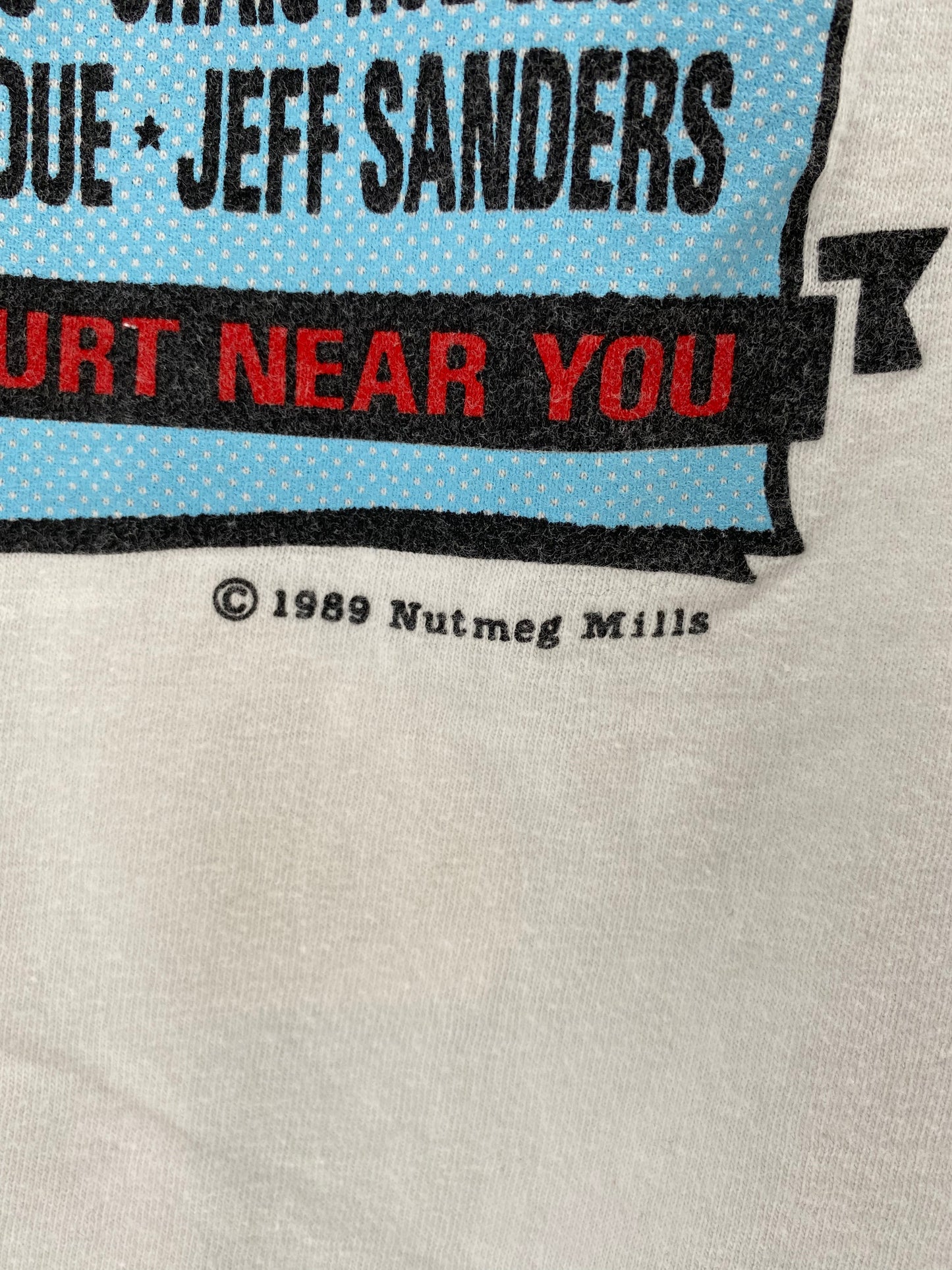 1989 CHICAGO BULLS Made in USA Size XL Vintage NBA T-shirt / 9383