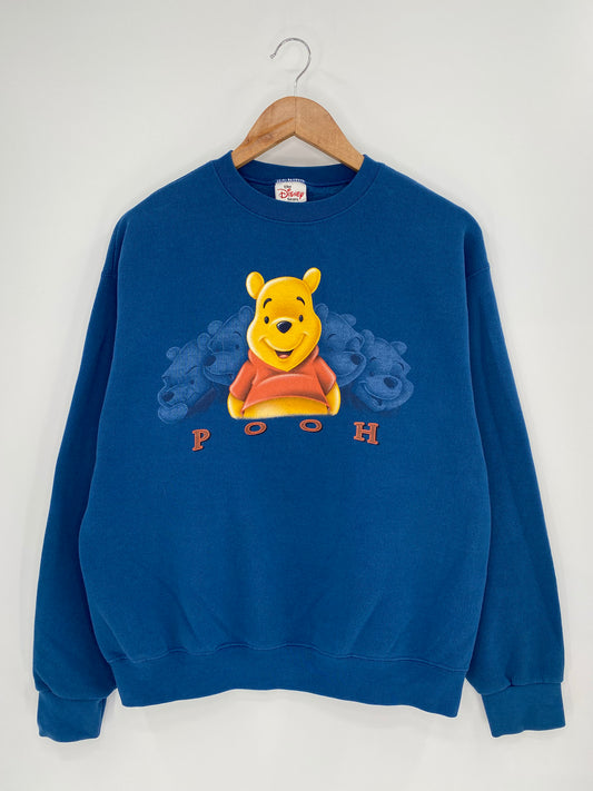 00’ DISNEY WINNIE THE POOH Made in USA Size S Vintage Sweat-Shirt / 9519