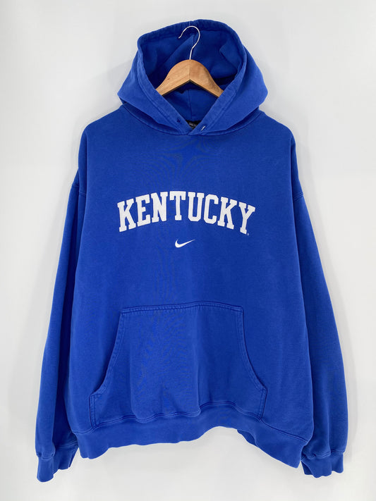 00’ NIKE KENTUCKY Size XXL Vintage Hoodie Sweat-shirt / 9039
