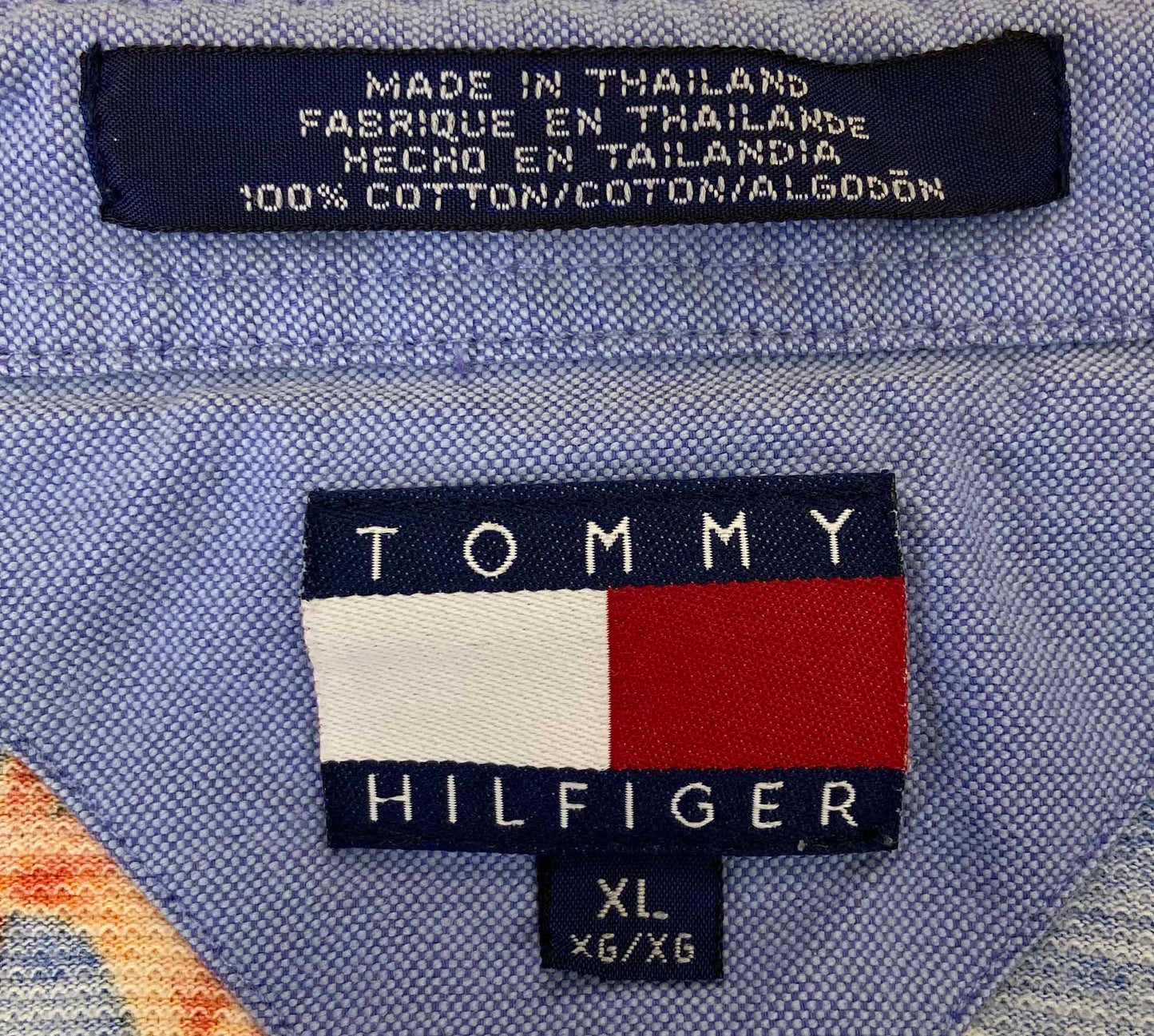90's Vintage Tommy Hilfiger All Over Flower Print Polo-Shirts / 2438