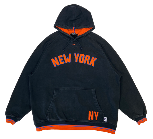 00' Vintage Nike Center Mini Swoosh New York Hoodie Sweat-Shirt / 2454
