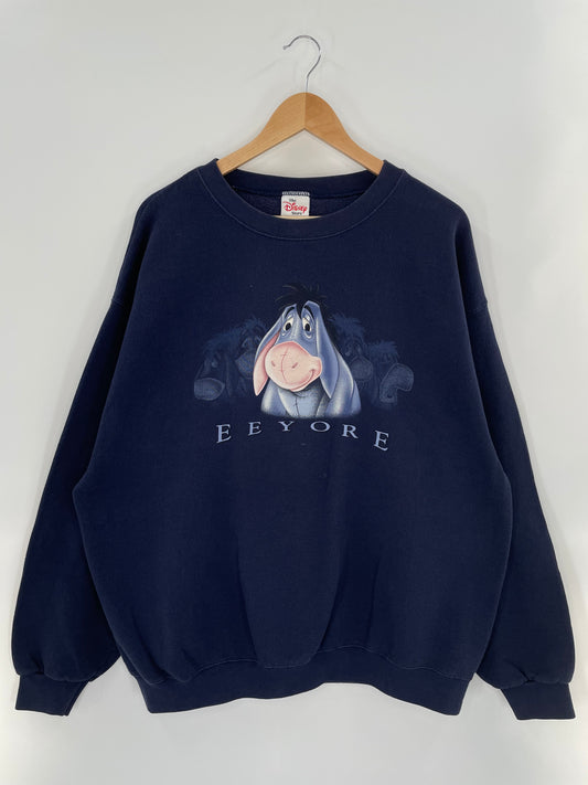 00’ DISNEY EEYORE Made in USA Size XXL Vintage Sweat-shirt / K2516