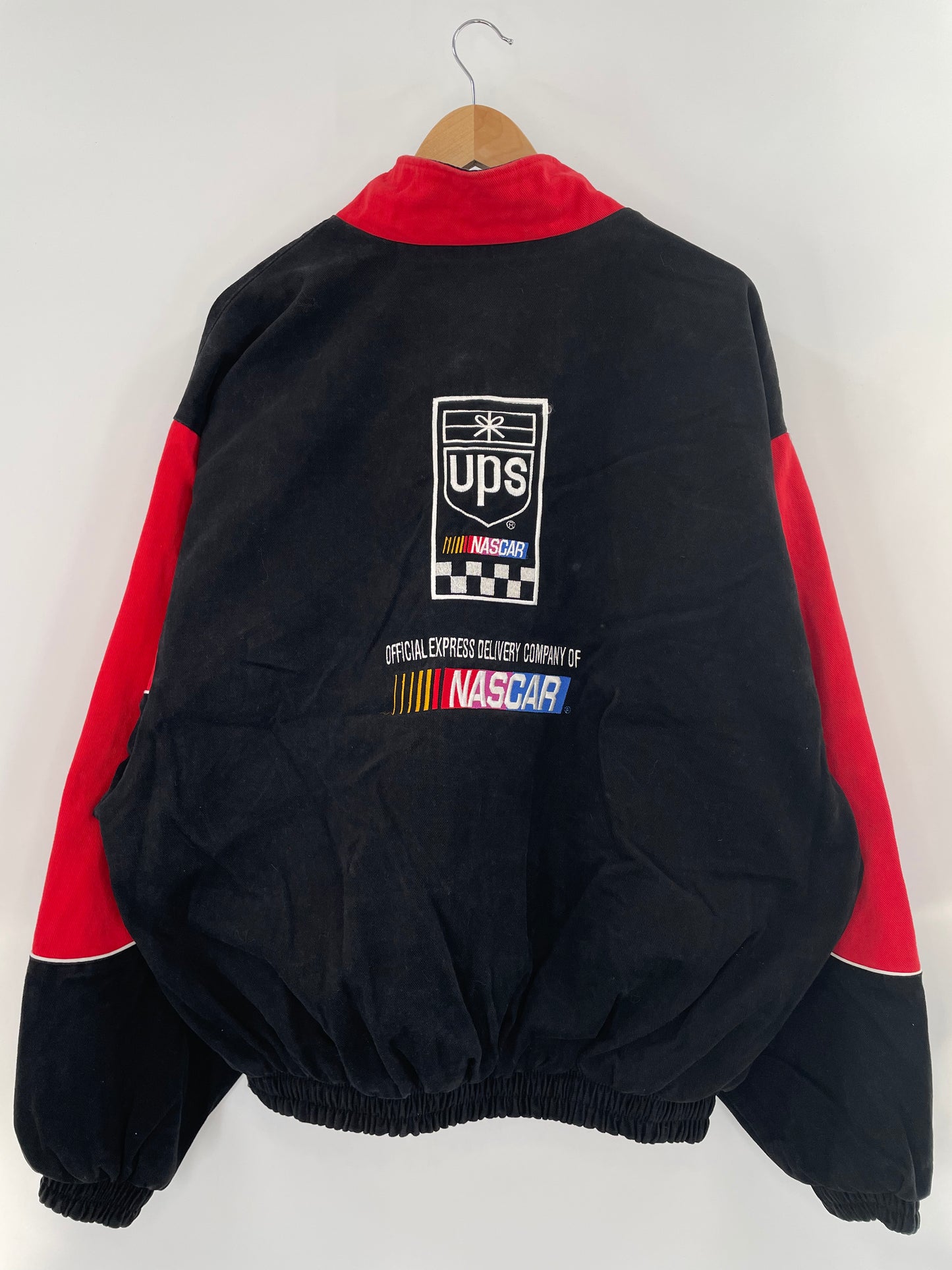 Vintage NASCAR x UPS Made in USA Size XXL Racing Jacket / k2373