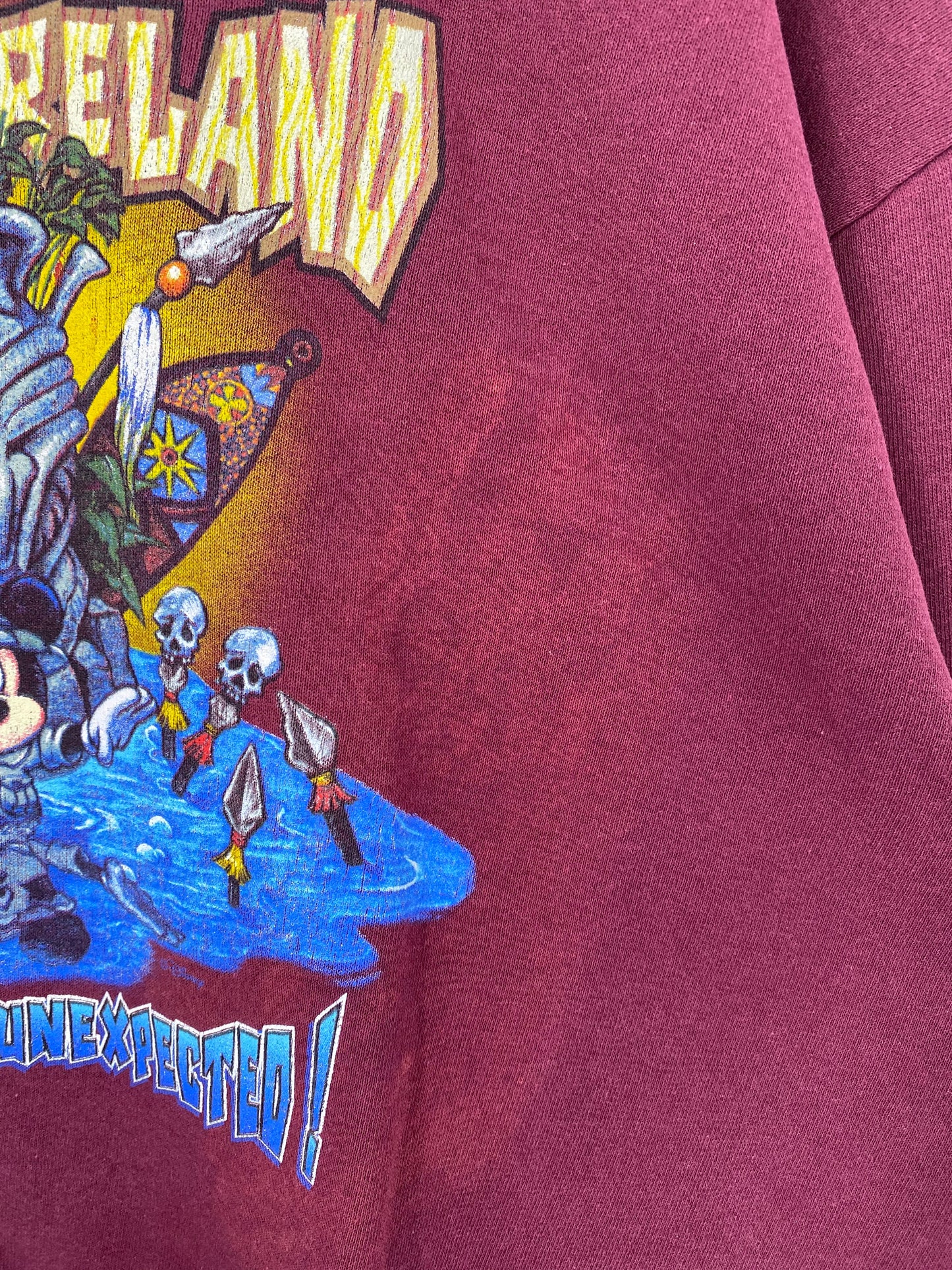 00' DISNEY MAGIC KINGDOM Size No tag (Approx.L-XL) Vintage Sweat-shirt / A5580