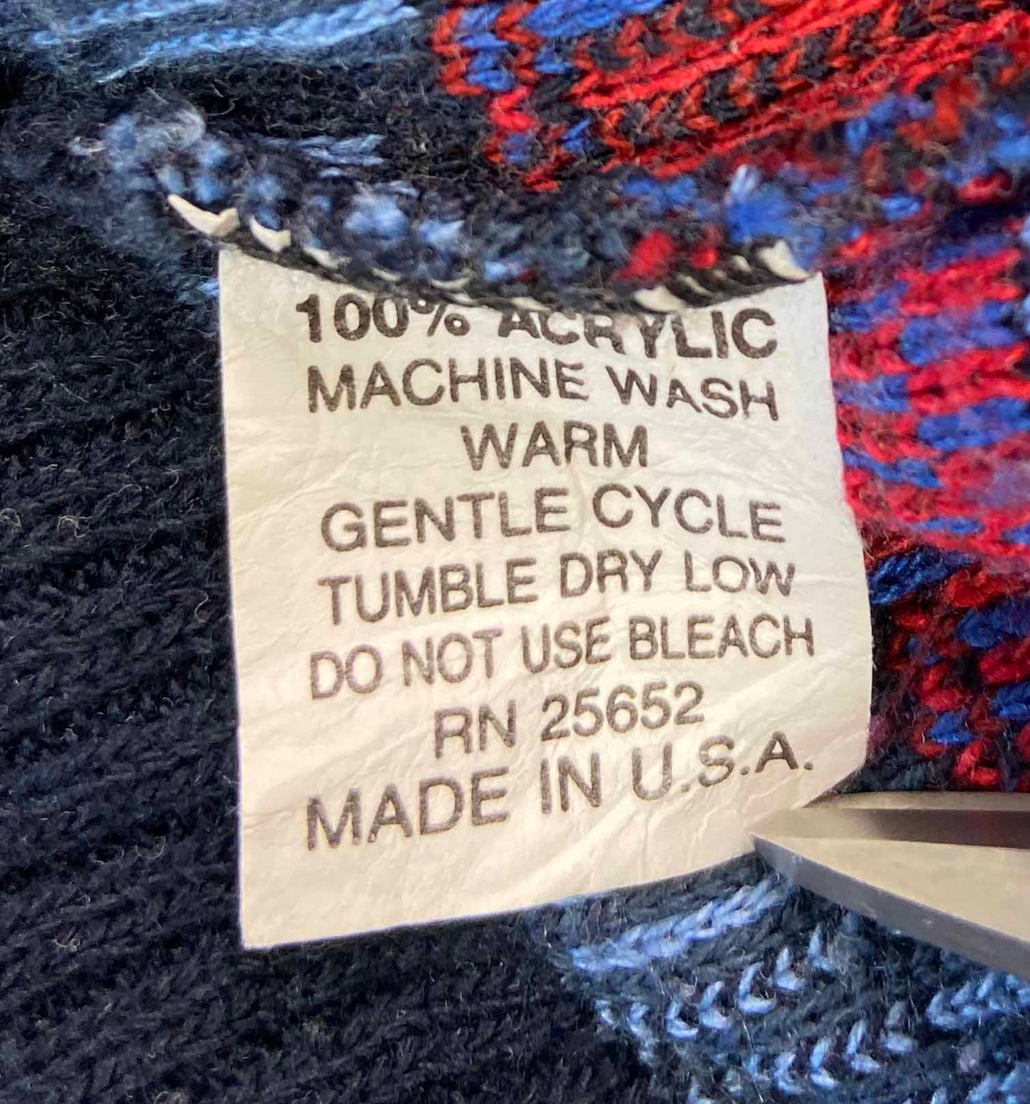 Vintage 3D Coogi-Style Made in USA Knit Sweater / 2525