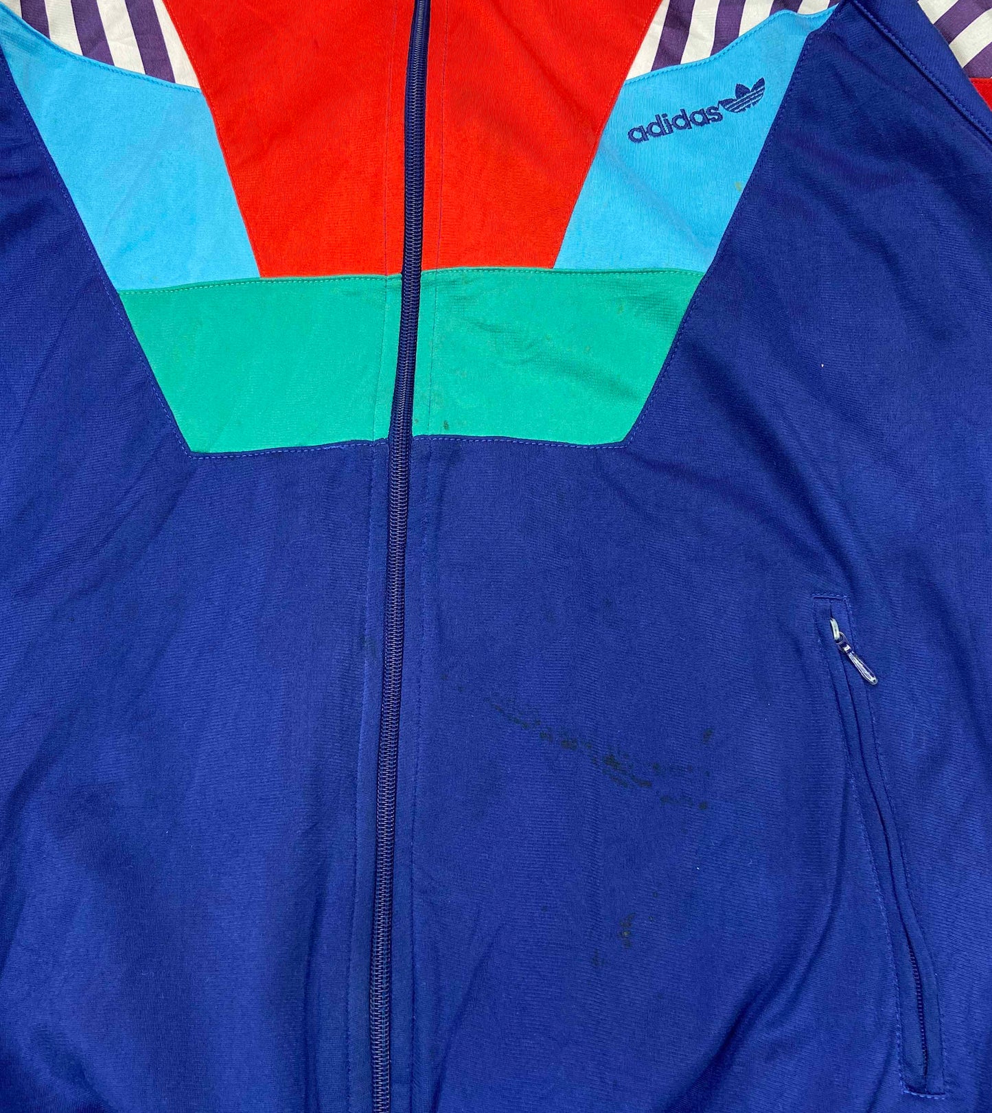 90's Vintage Adidas Zip-Up Jersey / 2557