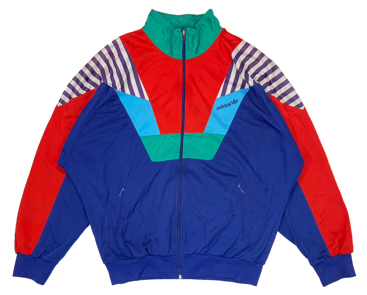 90's Vintage Adidas Zip-Up Jersey / 2557