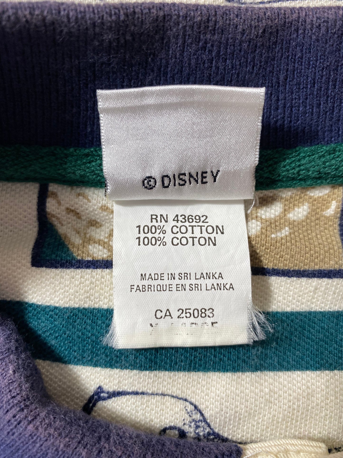 00' DISNEY POOH AND FRIENDS Size XL Vintage Polo-Shirt  / A4632