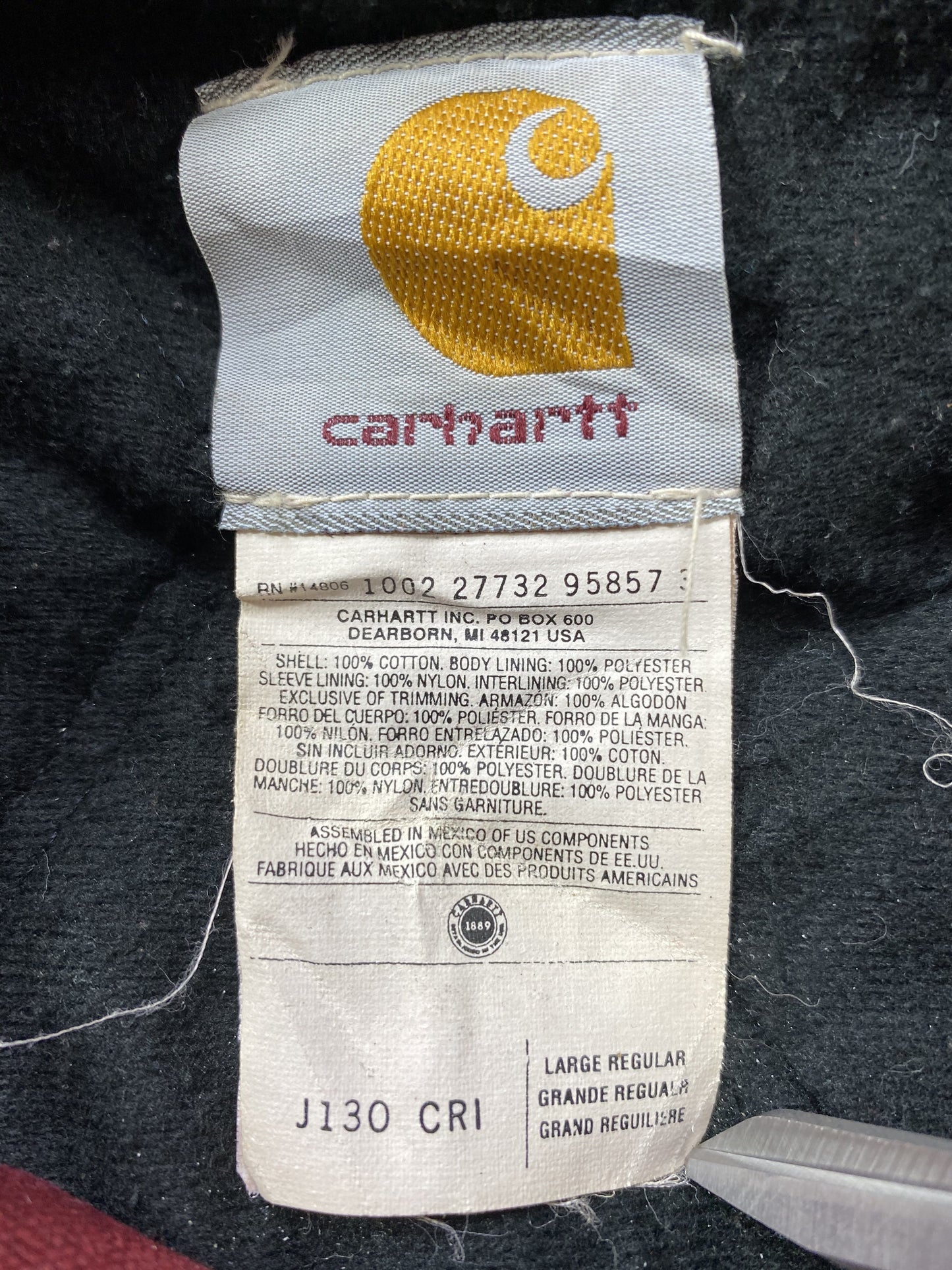 Vintage Carhartt Size L Jacket/ K5509