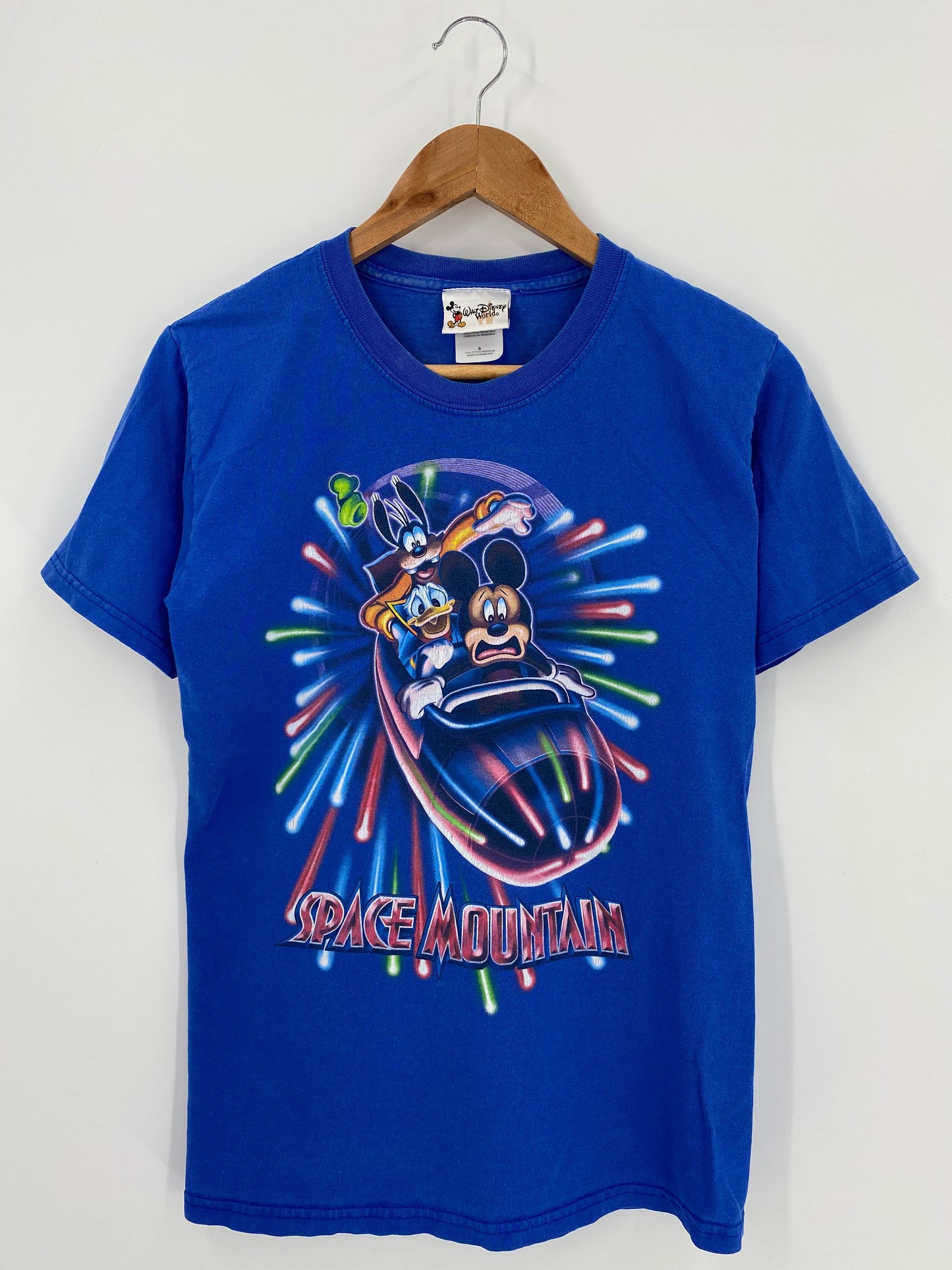 00’ DISNEY SPACE MOUNTAIN Size S Vintage T-Shirts / A609