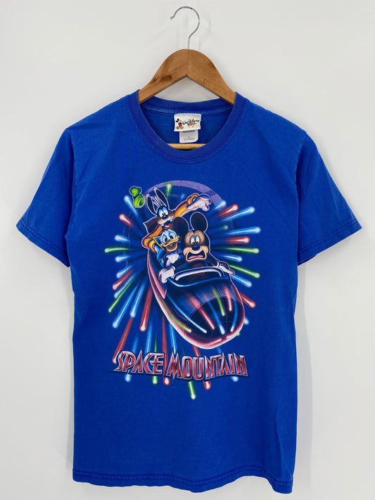 00’ DISNEY SPACE MOUNTAIN Size S Vintage T-Shirts / A609