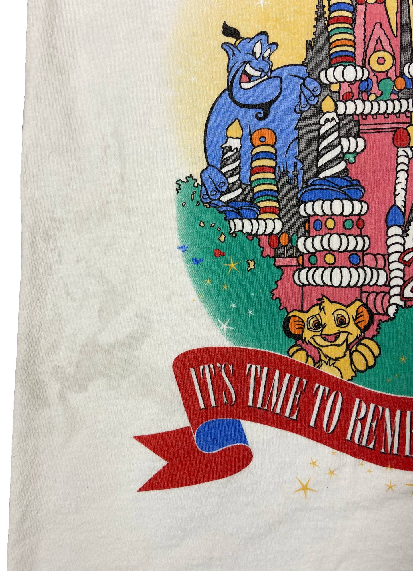 90's Walt Disney World 25th Anniversary Made in USA T-Shirts / 2650