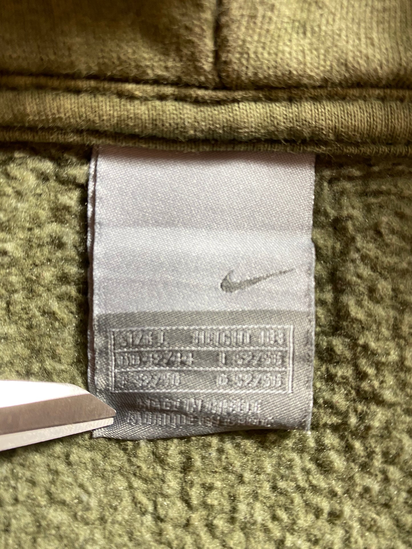 00’ NIKE Mini Swoosh Size L Vintage Hoodie Sweat-Shirt / 7410