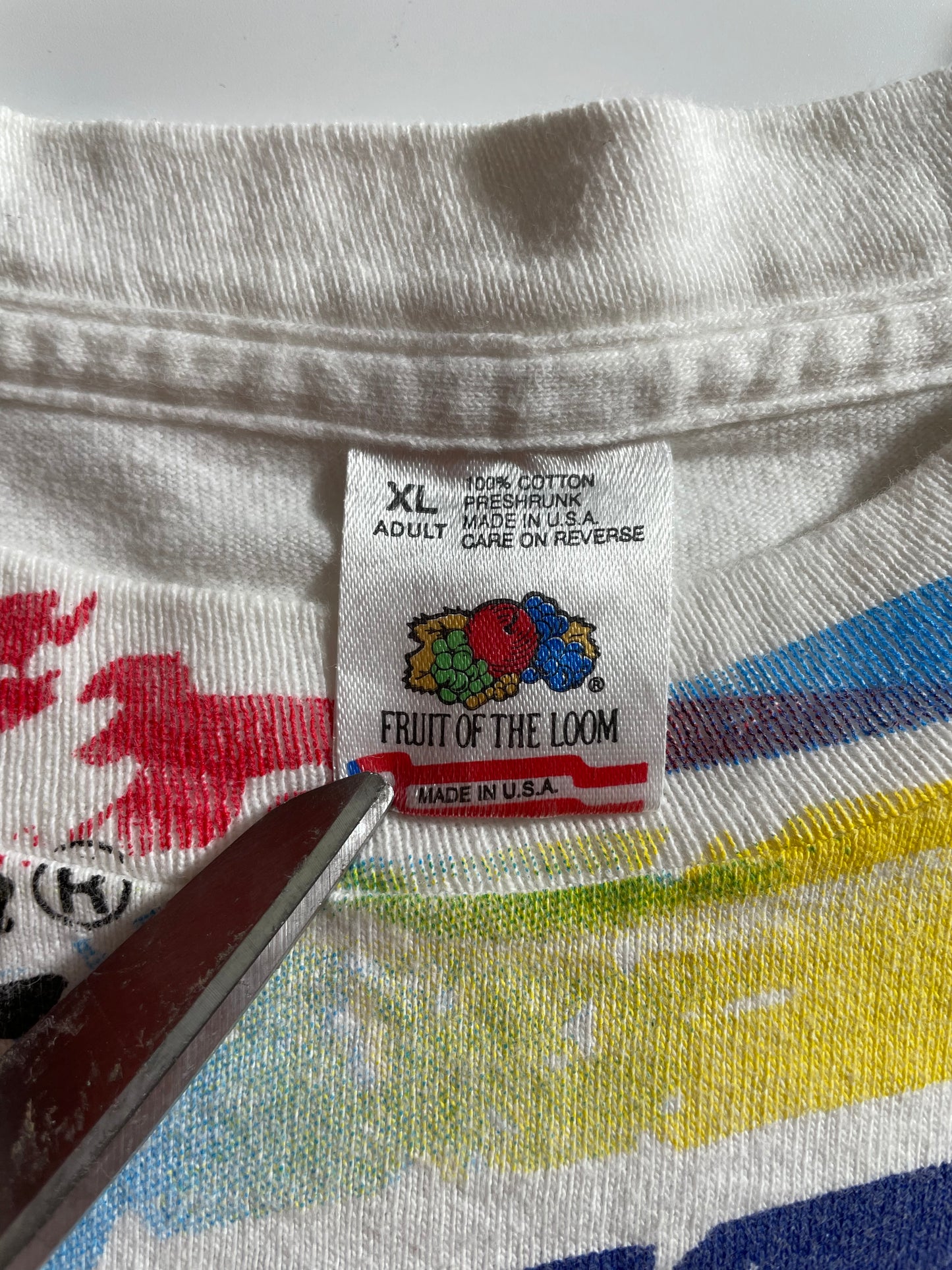 1995 NASCAR WINSTON CUP MADE IN USA Size XL Vintage Racing T-Shirt / K3428