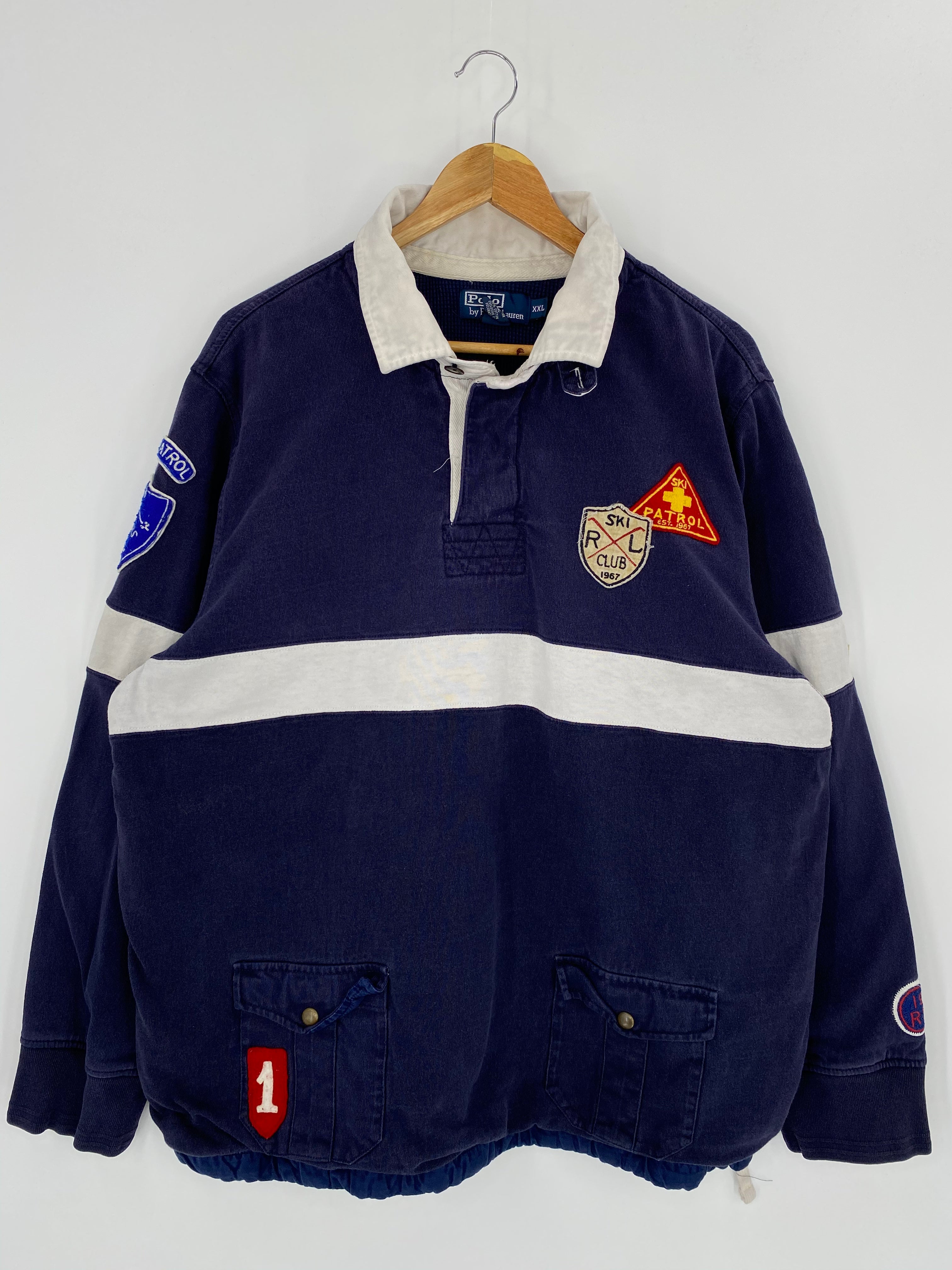 Vintage Polo Ski Patrol Ralph Lauren Size XXL Rugby-Shirt / 7987 