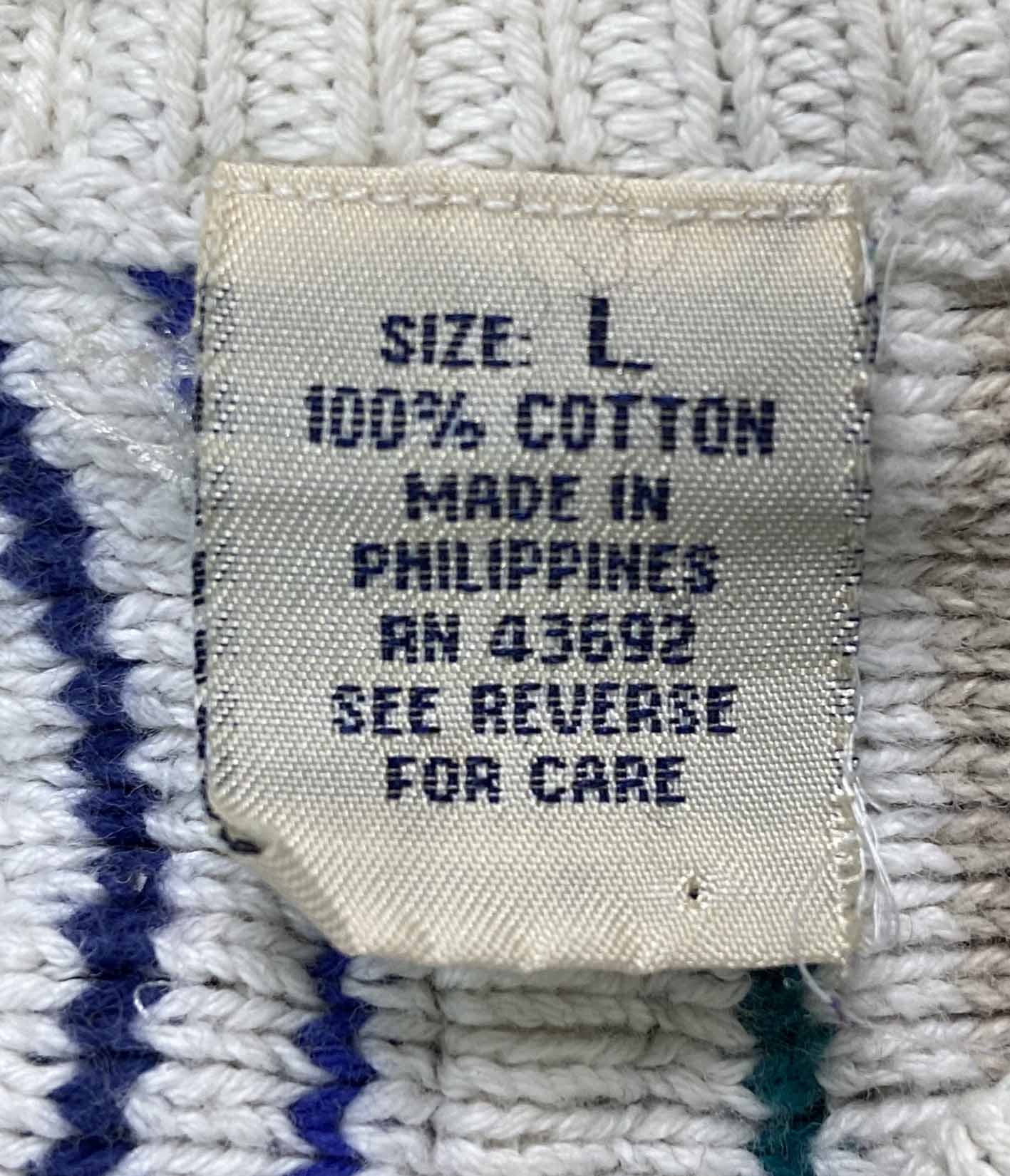 Vintage 3D Coogi-Style Knit Sweater / 2707