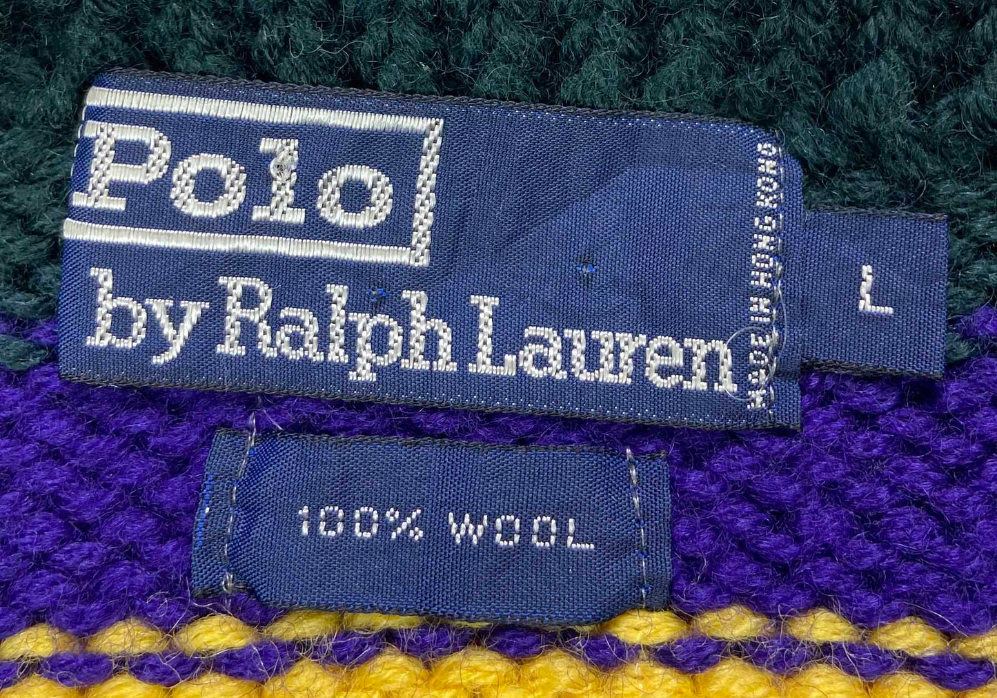 90's Polo Ralph Lauren Vintage Wool Knit Sweater / 2712