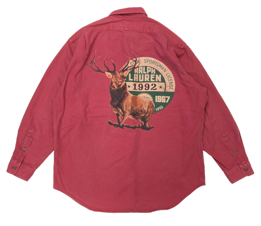 1992 Polo Ralph Lauren Vintage Button Down Long Sleeve Shirt / 2714