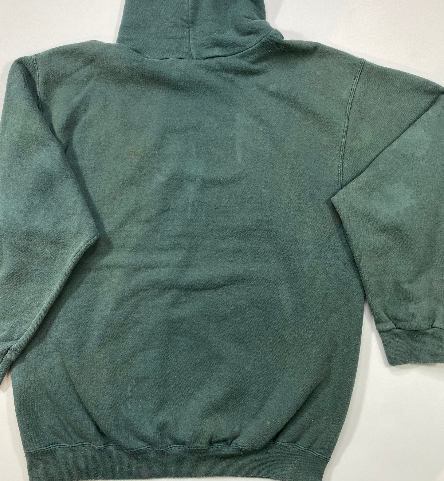 90's NIKE Faded Mini Swoosh Made in USA Size M Vintage Hoodie Sweat-shirt / 6037