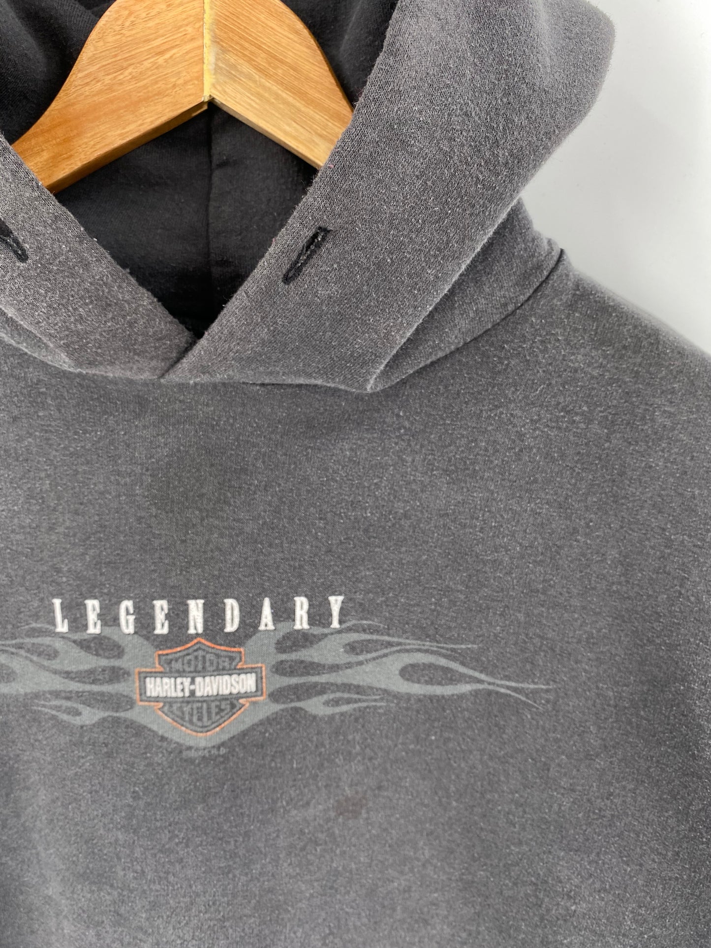 00’ Harley Davidson LEGENDARY Size L Vintage Hoodie Sweat-Shirt / 8008