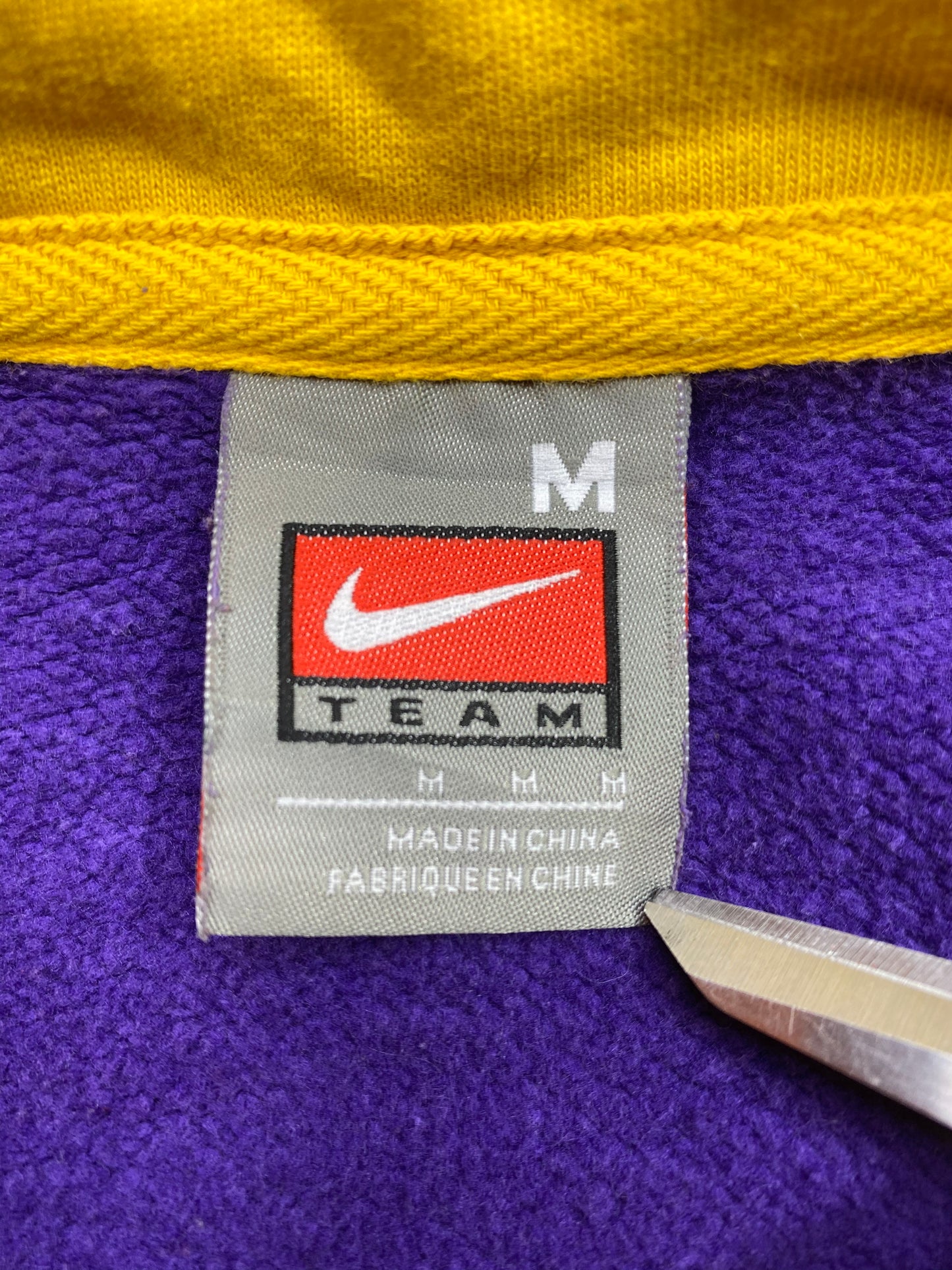 00’ NIKE LSU Size M Vintage Hoodie Sweat-Shirt / 5366