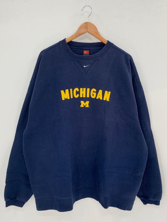 00’ NIKE MICHIGAN Size XL Vintage Sweat-Shirts / K2987