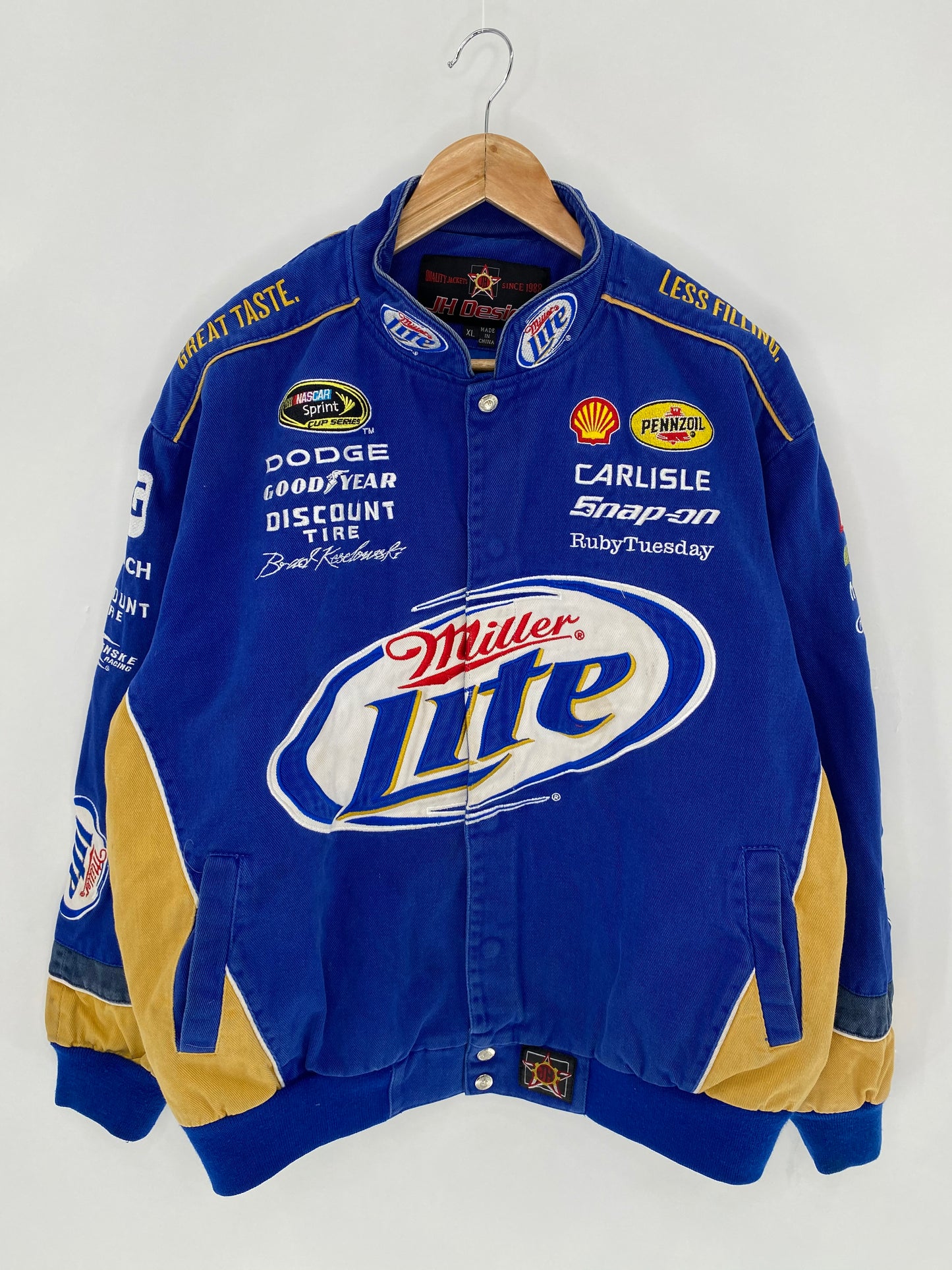 MILLER LITE Size XL Vintage Racing Jacket / 6173