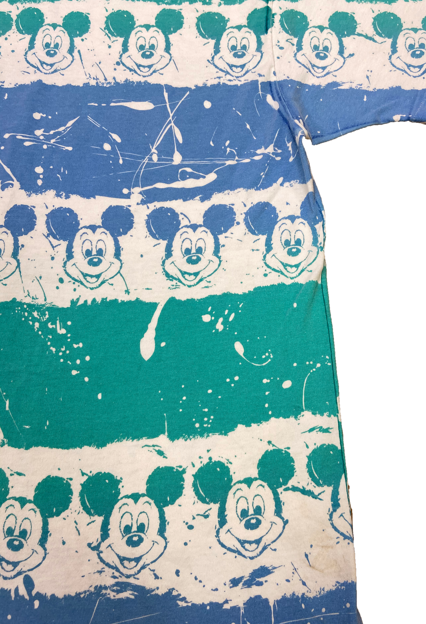 90's Mickey Mouse All Over Print Disney Made in USA Vintage T-Shirts / 2884