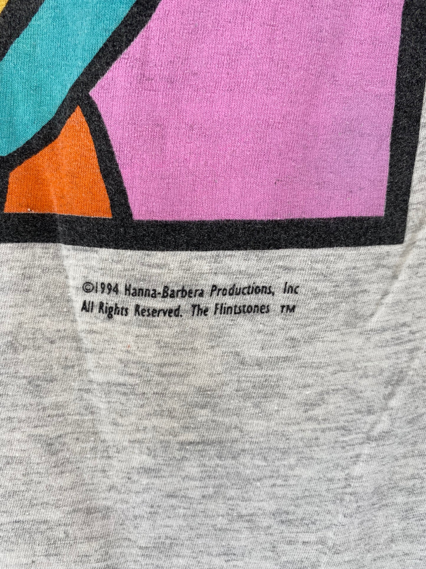 1994 THE FLINT STONE Size No Tag (Approx.XXXL) Vintage T-shirt / K401