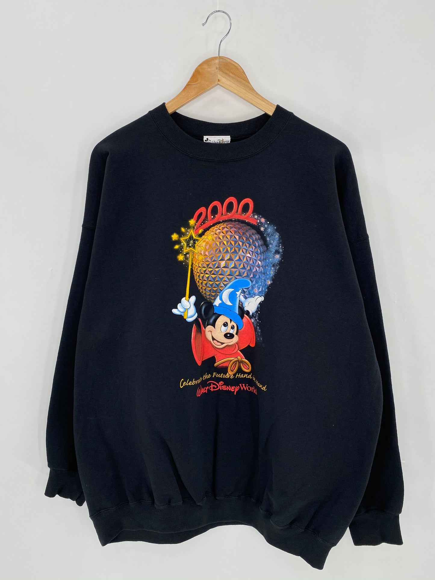 00’ DISNEY WALT DISNEY WORLD Size Approx. XXL Vintage Sweat-shirt / 6212