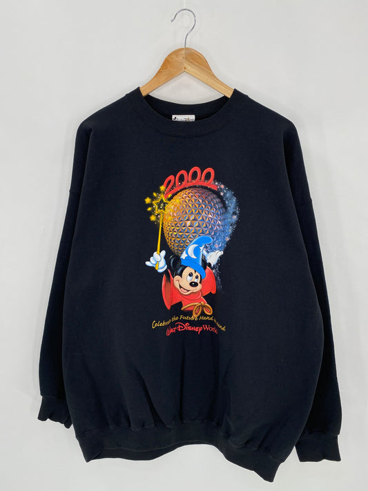 00’ DISNEY WALT DISNEY WORLD Size Approx. XXL Vintage Sweat-shirt / 6212